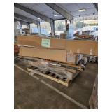 Ove Shower Base, 77" Vanity Top, Garage Door