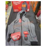 Milwaukee M12 Heated Hoodie Kit, L Gray