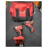 Milwaukee M18 1/4" Impact Driver+M12 Screwdriver