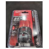 Milwaukee M12 high output cp 2.5 ah battery