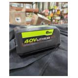 Ryobi 40v 6 ah battery