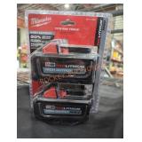 2 Milwaukee M18 high output xc 6 ah batteries
