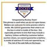UNOPENED BY ROCKEY STAFF BOXES INFORMATION ONLY