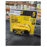 DeWalt 20v XR 5 ah battery