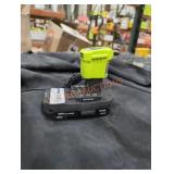 Ryobi 18v 2 ah battery and charger