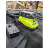 Ryobi 18v 2 ah battery and charger