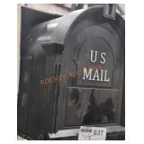 Black Plastic Mailbox