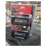 2 Milwaukee M18 high output xc 6 ah batteries