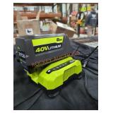 Ryobi 40v 8 ah battery and charger