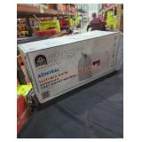 Admiral textured white aluminum post mount box