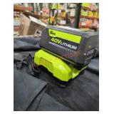 Ryobi 40v 6 ah battery and charger