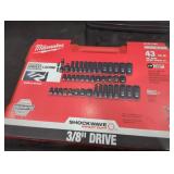 Milwaukee 3/7" drive impact socket kit Milwaukee 3/7" drive impact socket kit