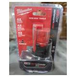 Milwaukee M12 xc 6 ah battery