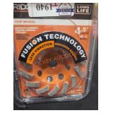 Ridgid Cup Wheel concrete Grinding