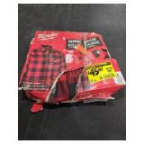 Milwaukee RED PLAID-L Flannel Shirt
