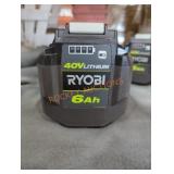 Ryobi 40v 6 ah battery Ryobi 40v 6 ah battery