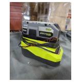 Ryobi 18v 4 ah battery and charger