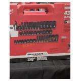 Milwaukee 43 pc metric & SAE Socket Set Milwaukee 43 pc metric & SAE Socket Set