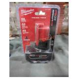 Milwaukee M12 xc 6 ah battery