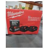 Milwaukee M18 high output 6 ah, 2 5 ah batteries Milwaukee M18 high output 6 ah, 2 5 ah batteries