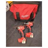 Milwaukee M18 2 Tool Combo Milwaukee M18 2 Tool Combo