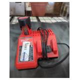 Milwaukee M12 2 ah battery and charger