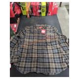 Milwaukee GREY PLAID XL Flannel Shirt