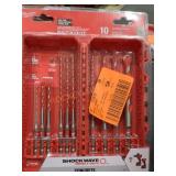 Milwaukee 10pc Hammer Bits