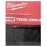 Milwaukee M12 3/8" Right Angle Drill Milwaukee M12 3/8" Right Angle Drill