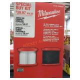 Milwaukee 2pc HEPA and Foam Wet Filter Kit Milwaukee 2pc HEPA and Foam Wet Filter Kit