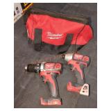 Milwaukee M18 2 Tool Combo Milwaukee M18 2 Tool Combo