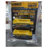 2 DeWalt 20v power stack batteries 2 DeWalt 20v power stack batteries