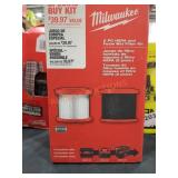 Milwaukee 2pc HEPA and Foam Wet Filter Milwaukee 2pc HEPA and Foam Wet Filter