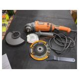 Ridgid Corded 7" Twist Handle Angle Grinder