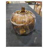 Glass Pumpkin Jar Glass Pumpkin Jar