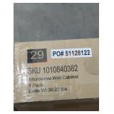 Green Microwave Wall Cabinet