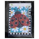 Ladybug Garden Flag Ladybug Garden Flag