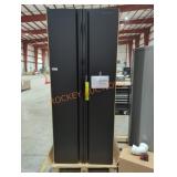 Husky Black Storage Cabinet 73.5" x 30-1/4" x 20"