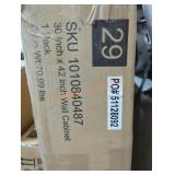 30" x 42" Green Wall Cabinet