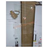 30.5" x 73" Approx size Glass Shower Panel