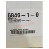 Kohler Brookfield Double Equal Sink, White