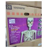 1 12 ft giant sized skelly with life eyes