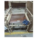 Safavieh Chair Leather/Suede Cognac/Black