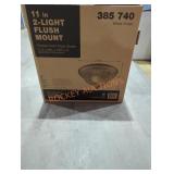 11" 2-Light Flush Mount