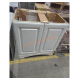 White Vanity w/ Top 30-1/8" x 18.5" x 32.5"