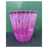 Purple Striped Flower Pot Purple Striped Flower Pot