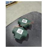 2 15 amp 3 outlet grounded wall tap