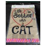 Cat Garden Flag Cat Garden Flag