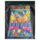 Bunnies Garden Flag Bunnies Garden Flag