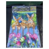 Bunnies Garden Flag Bunnies Garden Flag